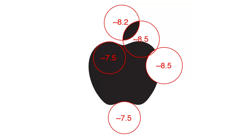 Illustration for article titled No, el logo de Apple no tiene proporción áurea